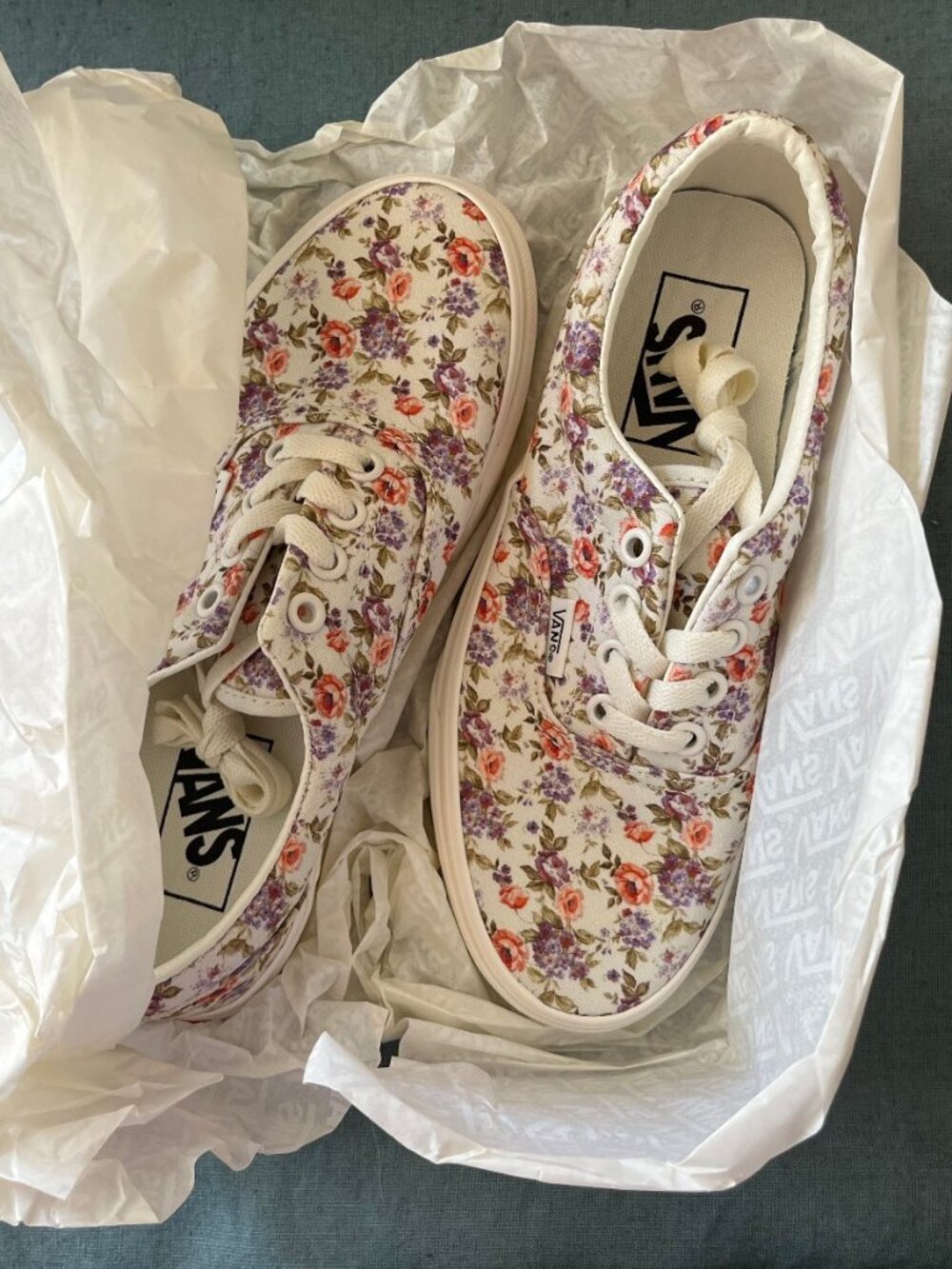 Vans Floral Marshmallow Slip-Ons NIB